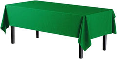 Emerald Green Plastic Table Covers | 12 Pack | 54 in. x 108 in.