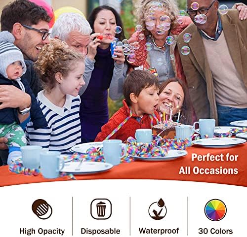 Orange Plastic Table Covers | 12 Pack | 54 in. x 108 in.