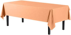 Peach Plastic Table Covers | 12 Pack | 54 in. x 108 in.