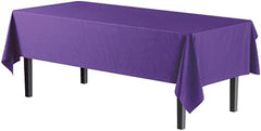 Purple Plastic Table Covers | 12 Pack | 54 in. x 108 in.