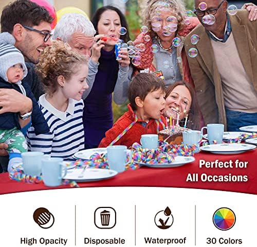 Red Plastic Table Covers | 12 Pack | 54 in. x 108 in.