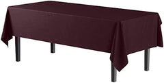 Brown Plastic Table Covers | 12 Pack | 54 in. x 108 in.