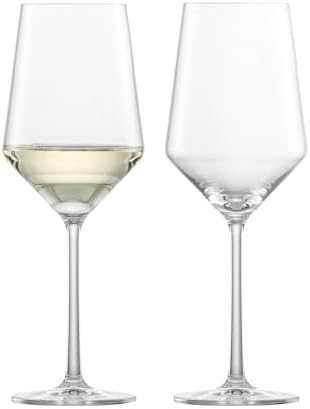 Zwiesel Glas Pure Sauvignon Blanc White Wine Glass (Set of 2), Wine Glasses for White Wine, Dishwasher-Safe Tritan Crystal Glasses, Made in Germany (14 Ounce)