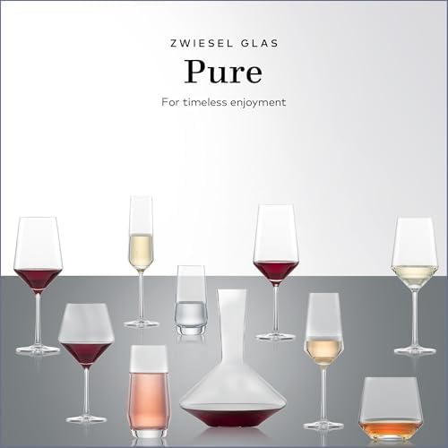 Zwiesel Glas Pure Sauvignon Blanc White Wine Glass (Set of 2), Wine Glasses for White Wine, Dishwasher-Safe Tritan Crystal Glasses, Made in Germany (14 Ounce)