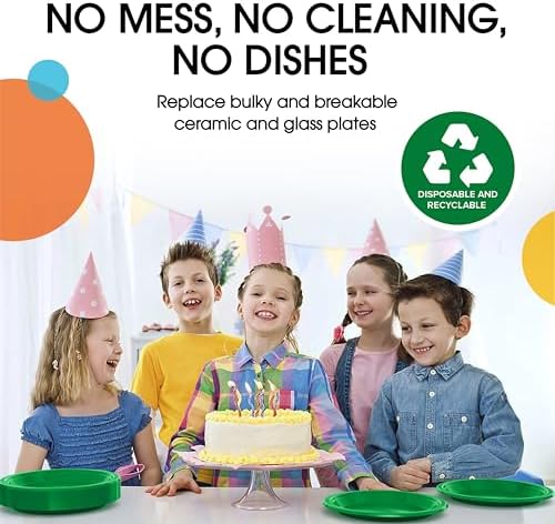 10 in. Emerald Green Plastic Plates | 50 Count