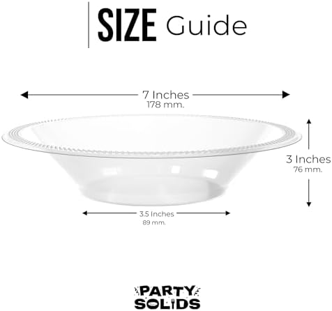 12 Oz. Clear Plastic Bowls | 50 Count