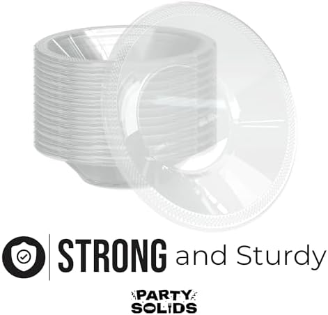 12 Oz. Clear Plastic Bowls | 50 Count