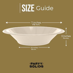 12 Oz. Ivory Plastic Bowls | 50 Count