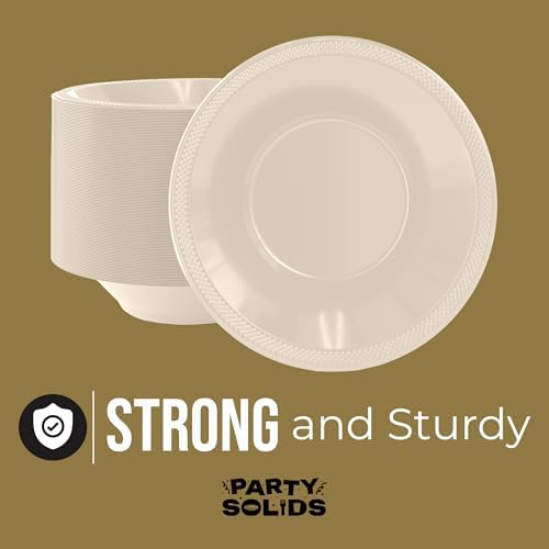 12 Oz. Ivory Plastic Bowls | 50 Count