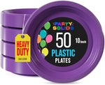 10 in. Purple Plastic Plates | 50 Count
