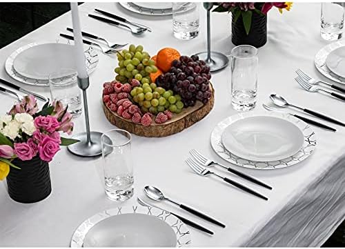 Trendables Cutlery Combo White/Gold | 120 Count