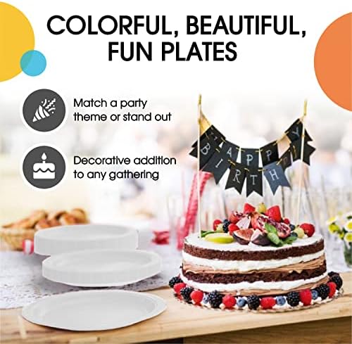 7 in. White Paper Plates | 50 Ct.
