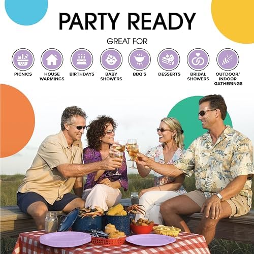 7 in. Lavender Paper Plates | 100 Count