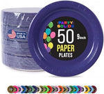 9 in. Navy Paper Plates | 50 Ct.