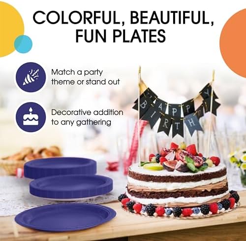 9 in. Navy Paper Plates | 50 Ct.
