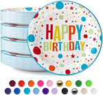 9 in. Birthday Print Paper Plates | 50 Ct.