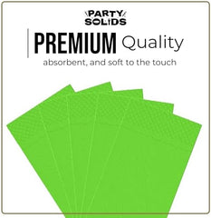 Lime Green Guest Towel Napkins | 8 in. x 4 in. | 40 Ct.
