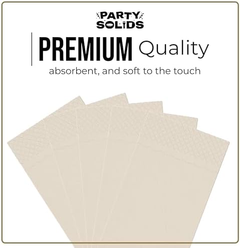 Ivory Guest Towel Napkins | 8 in. x 4 in. | 40 Ct.
