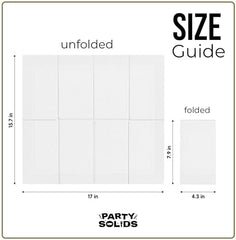 White Guest Towel Napkins | 8 in. x 4 in. | 40 Ct.