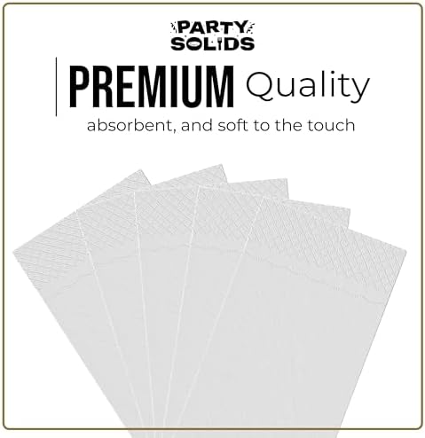 White Guest Towel Napkins | 8 in. x 4 in. | 40 Ct.