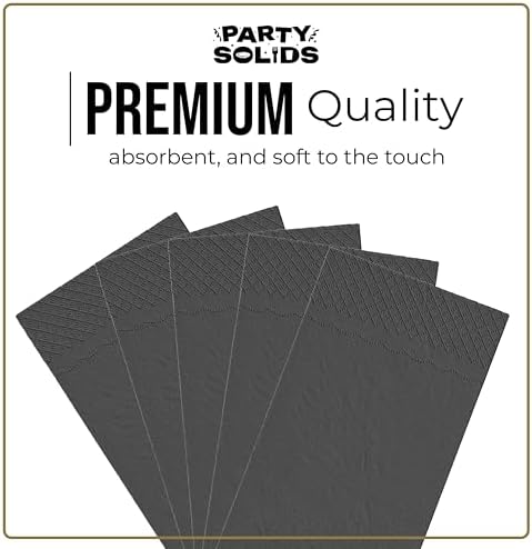 Black Guest Towel Napkins