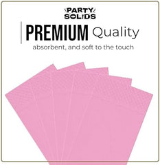 Pink Guest Towel Napkins | 8 in. x 4 in. | 40 Ct.