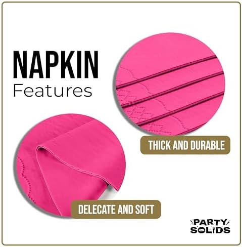 Cerise Guest Towel Napkins | 8 in. x 4 in. | 40 Ct.