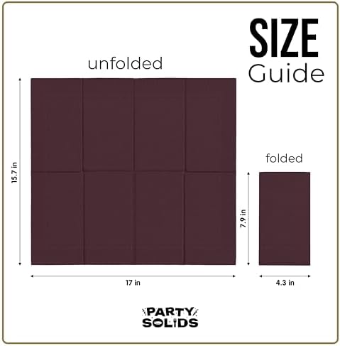 Brown Guest Towel Napkins | 8 in. x 4 in. | 40 Ct.