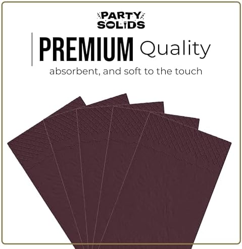 Brown Guest Towel Napkins | 8 in. x 4 in. | 40 Ct.