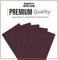 Brown Guest Towel Napkins | 8 in. x 4 in. | 40 Ct.