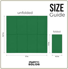 Emerald Green Guest Towel Napkins | 8 in. x 4 in. | 40 Ct.