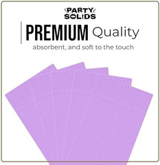 Lavender Guest Towel Napkins | 8 in. x 4 in. | 40 Ct.