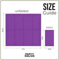 Purple Guest Towel Napkins | 8 in. x 4 in. | 40 Ct.