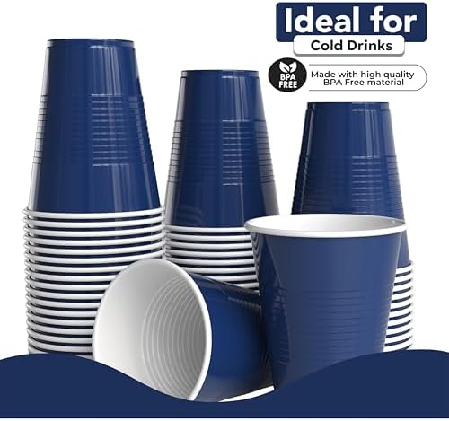 18 Oz. Navy Plastic Cups | 50 Ct.