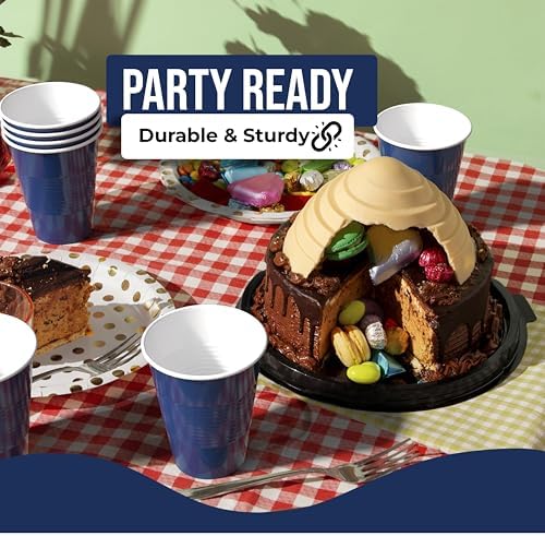 18 Oz. Navy Plastic Cups | 50 Ct.