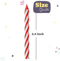 Assorted Spiral Birthday Candles - Vibrant Primary Colors