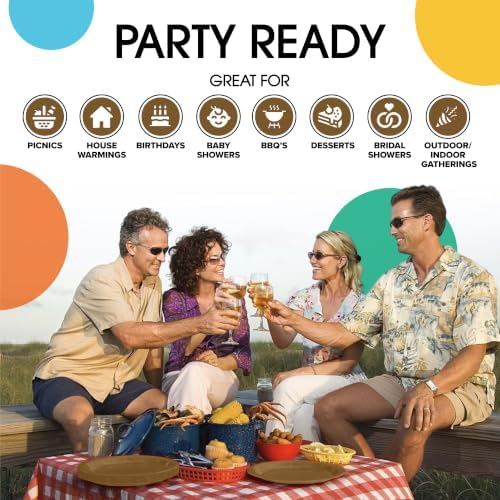 7 in. Gold Paper Plates | 100 Count