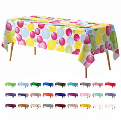Balloon Print Plastic Table Cover | 54 in. x 108 in.