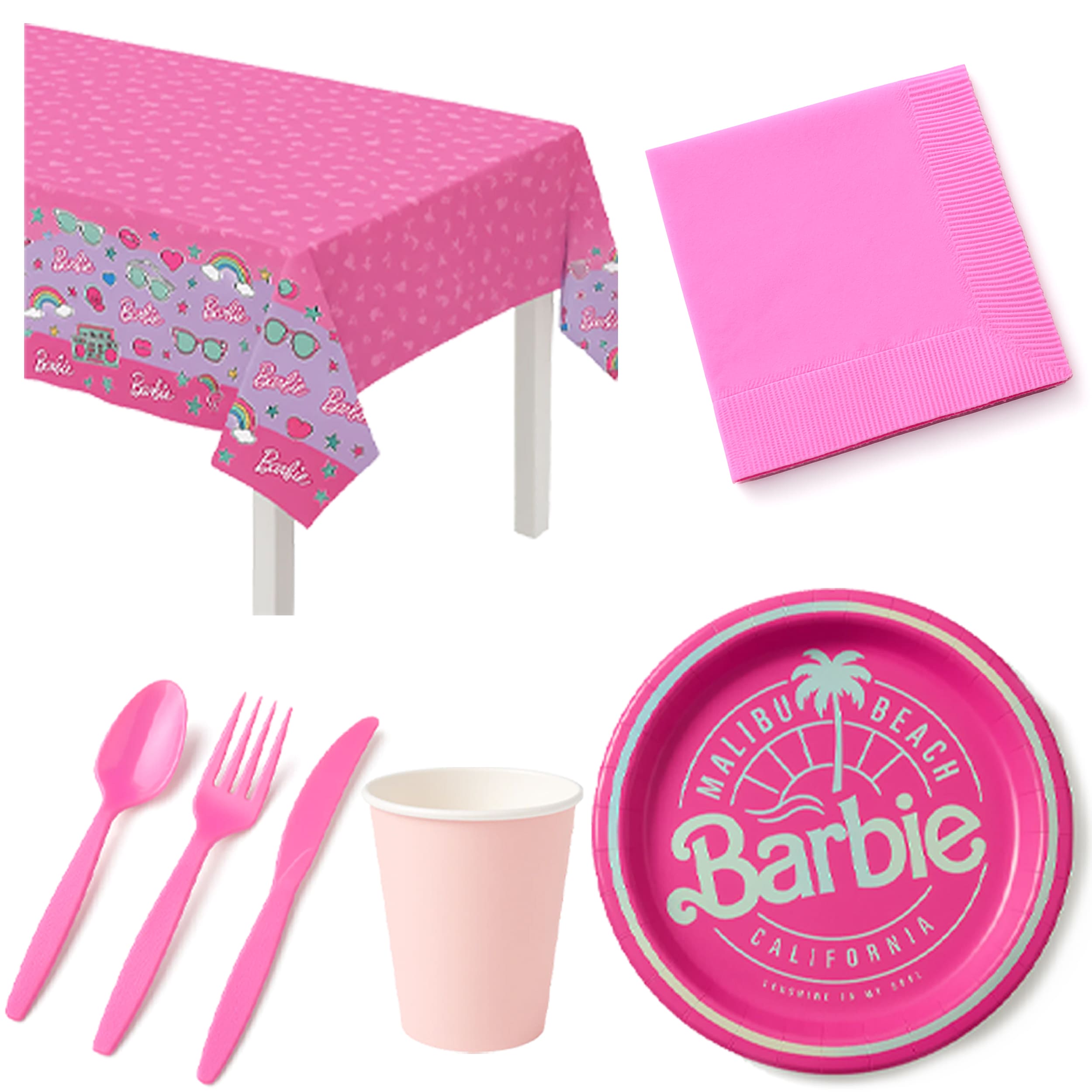 Barbie Birthday Party Base Kit - For 8 Guests