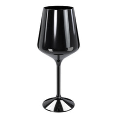 16 Oz. Black Stemmed Wine Glasses | 6 Count