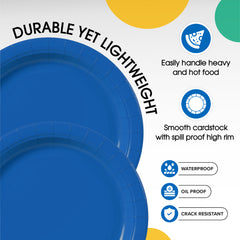 7 in. Dark Blue Paper Plates | 50 Ct.