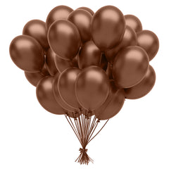 12 In. Brown Balloons | 72 Count