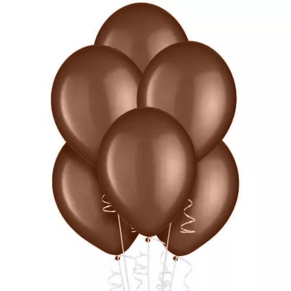 12 In. Brown Balloons | 72 Count