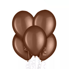 12In. Brown Latex Balloons | 10 Count