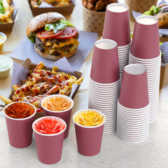 9 Oz. Burgundy Paper Cups | Case of 1000