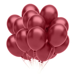 9 In. Burgundy Latex Balloons | 20 Count