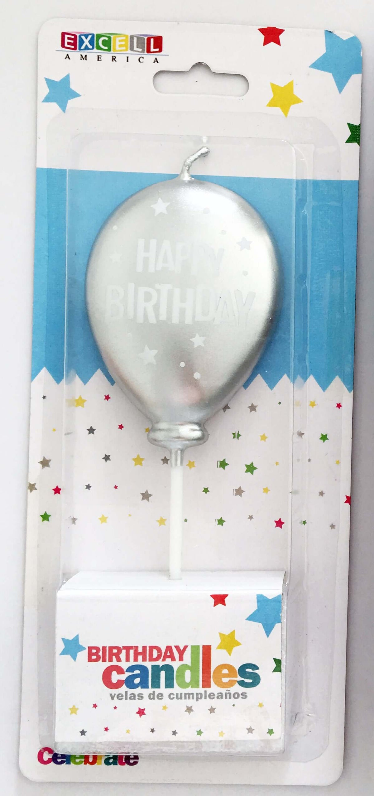 Balloon Candles Silver Balloon