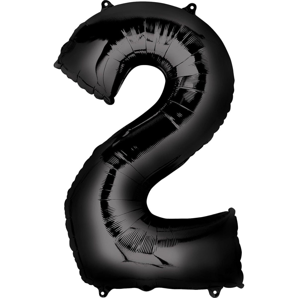 Black Number "2" Foil Balloon | 34"