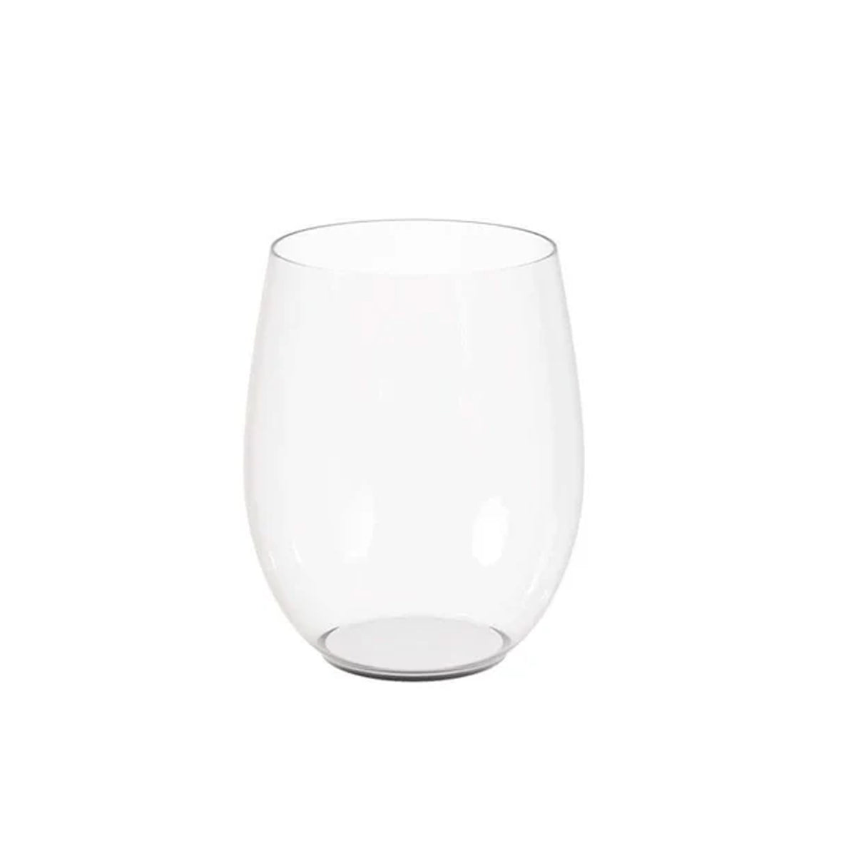 12 Oz. Clear Stemless Wine Glasses | 6 Count