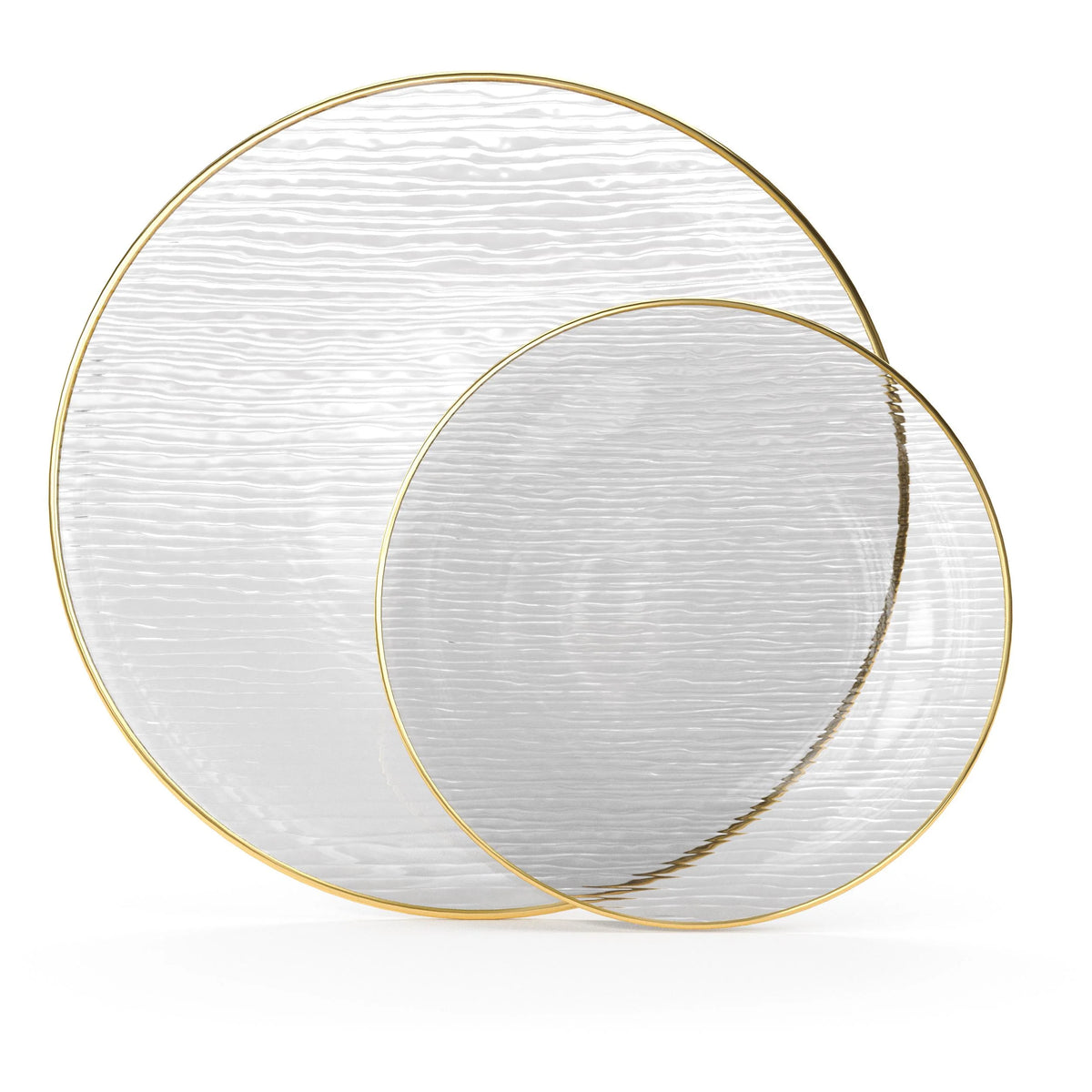7 Inch and 10 Inch Weave Plate Combo 15|15 - Clear